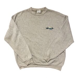 Vintage 90s Lee Heavyweight Lake Tahoe Crewneck Scenic Sweatshirt Mens (Unisex)